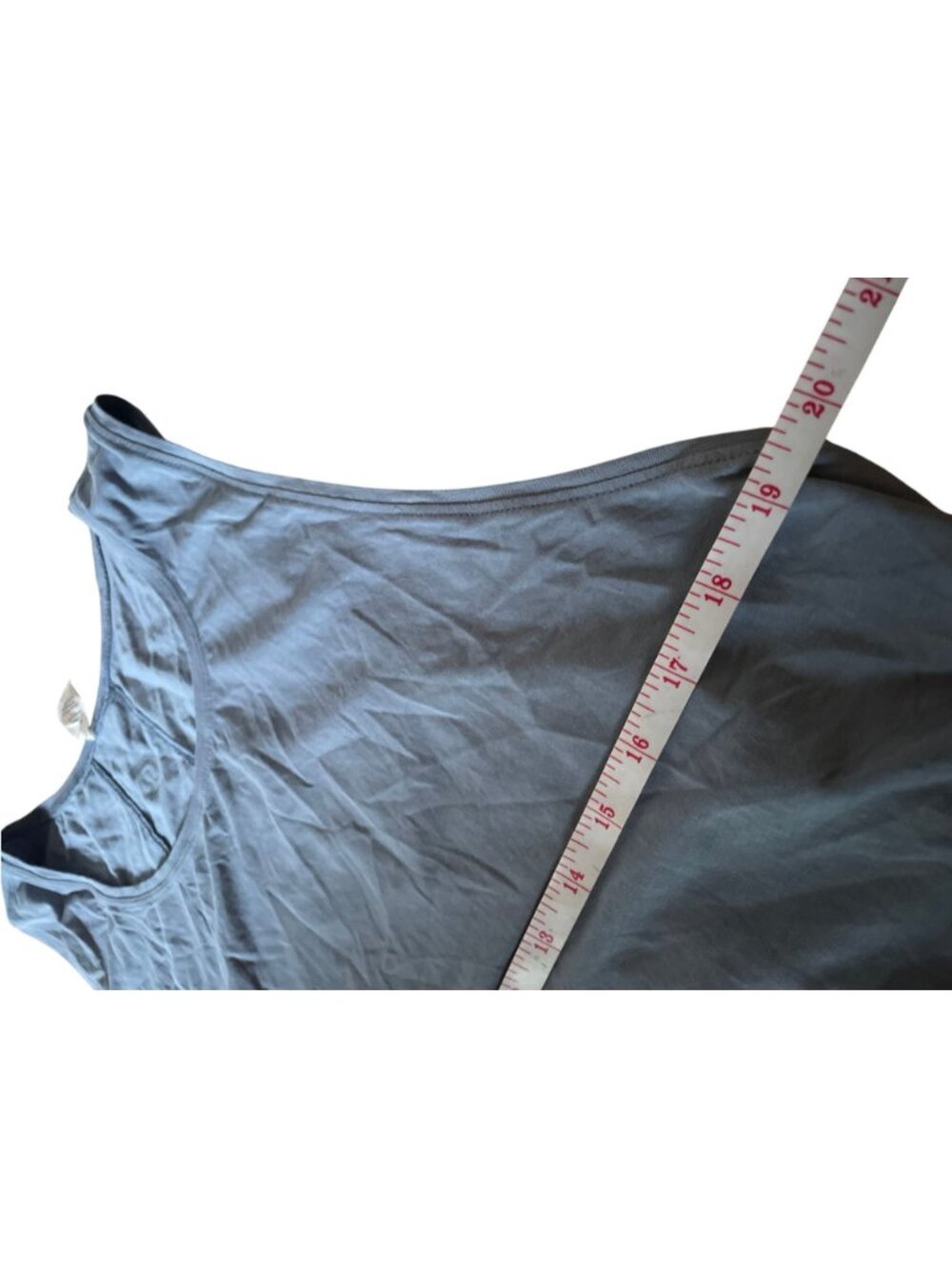 Lululemon Love Tank SZ 12 Grey Blue Tank Top Loose Fit - Picture 5 of 10